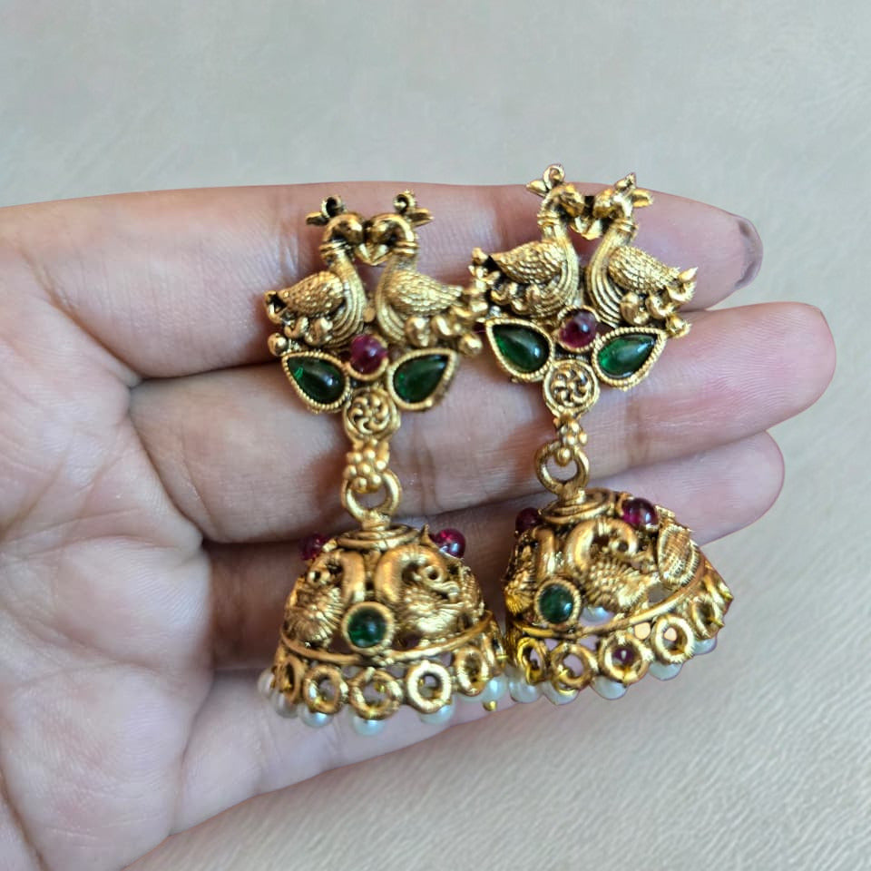 Traditional Antique Temple Necklace Set
