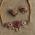 Kundan Ruby & Emerald Choker Set