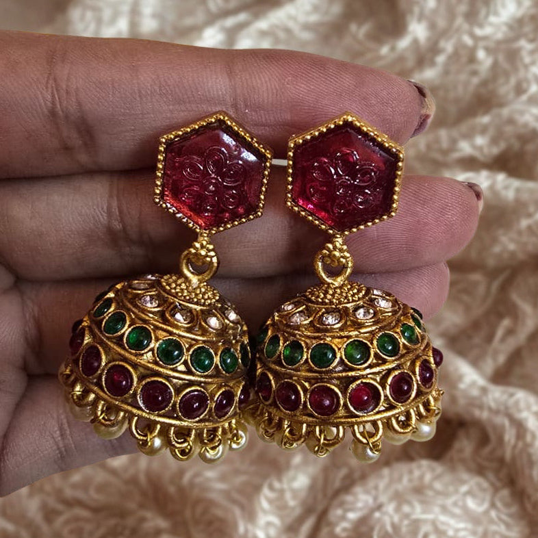 Kundan Ruby & Emerald Choker Set