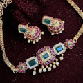 Emerald Ruby Kundan Choker Set